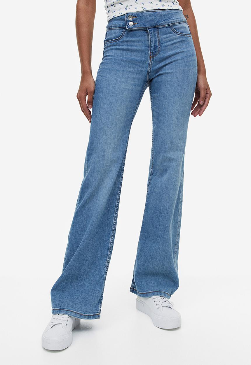 H&M - Flared low jeans - light blue