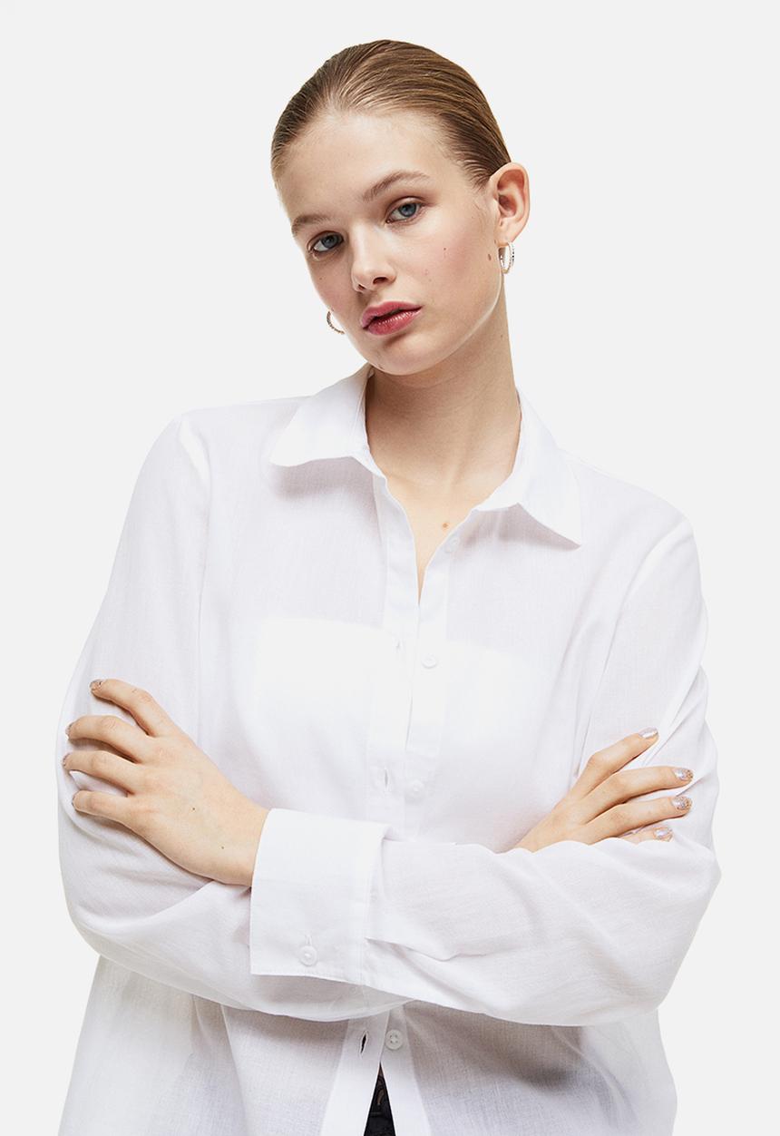 H&M - Cotton shirt - white
