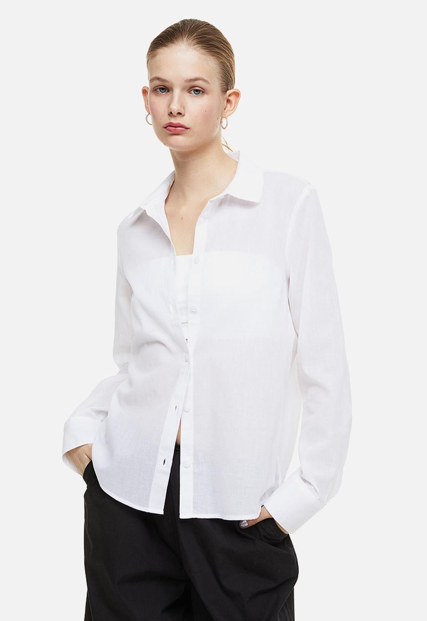 H&M - Cotton shirt - white