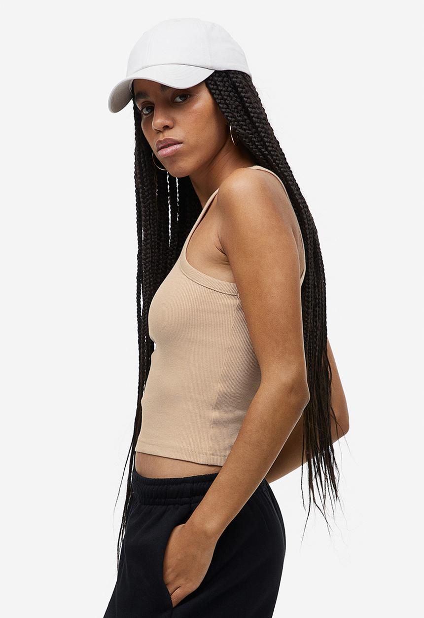 H&M - Cropped vest top - beige