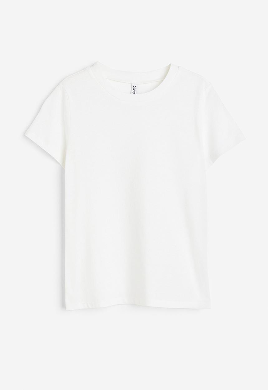 H&M - Fitted T-shirt - white