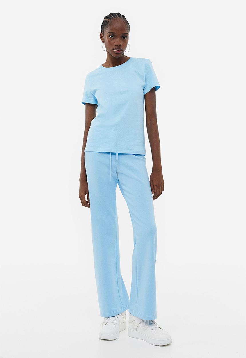 H&M - Fitted T-shirt - light  blue