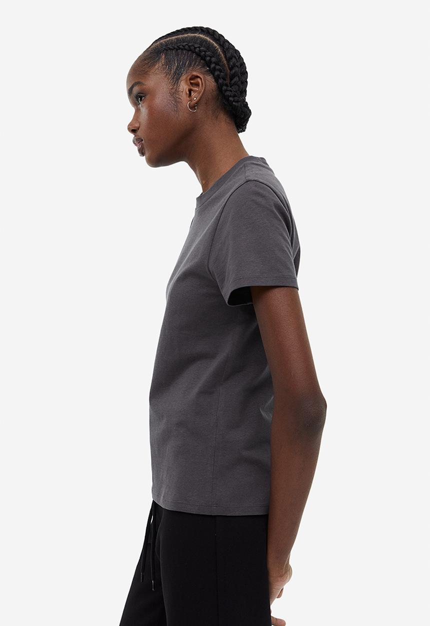 H&M - Fitted t-shirt - grey