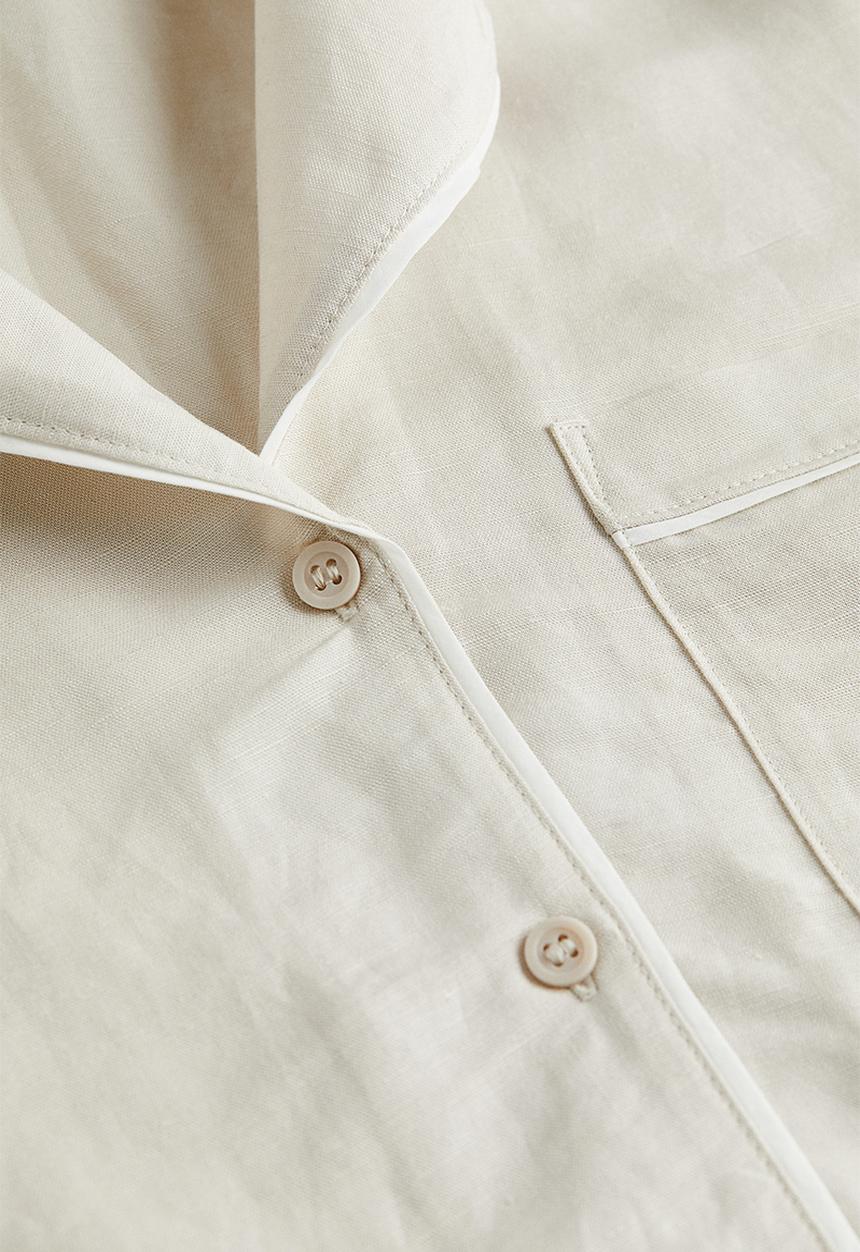 H&M - Linen-blend pyjamas - beige