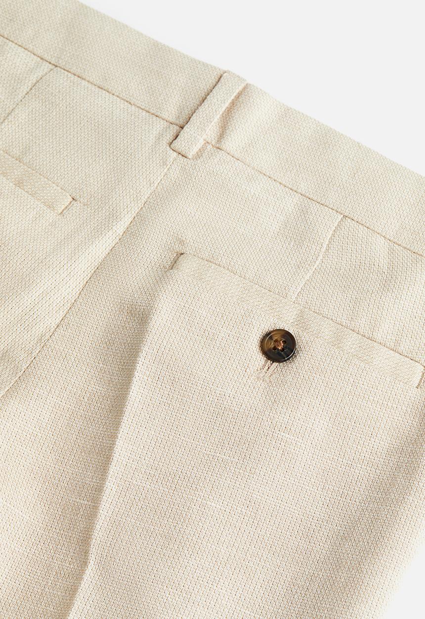 H&M - Textured suit trousers - light beige