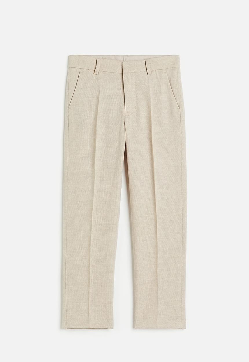 H&M - Textured suit trousers - light beige