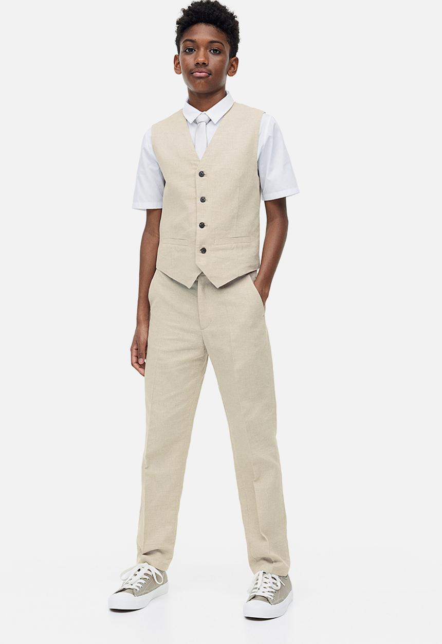 H&M - Textured suit trousers - light beige