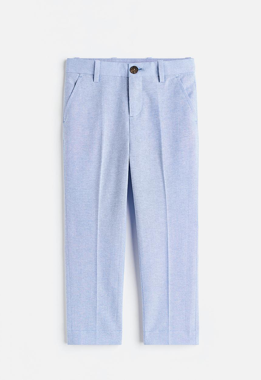 H&M - Slim fit suit trousers - light blue marl