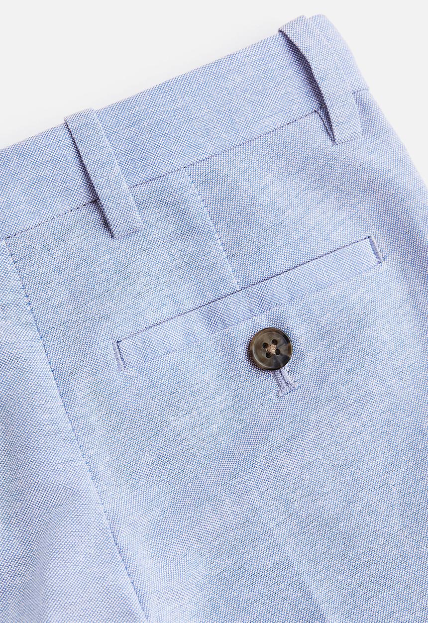 H&M - Slim fit suit trousers - light blue marl