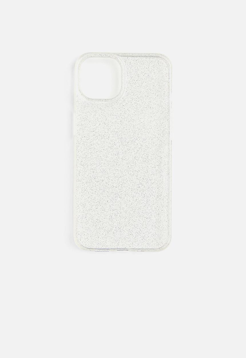 H&M - Glittery iphone 14 case - transparent glittery