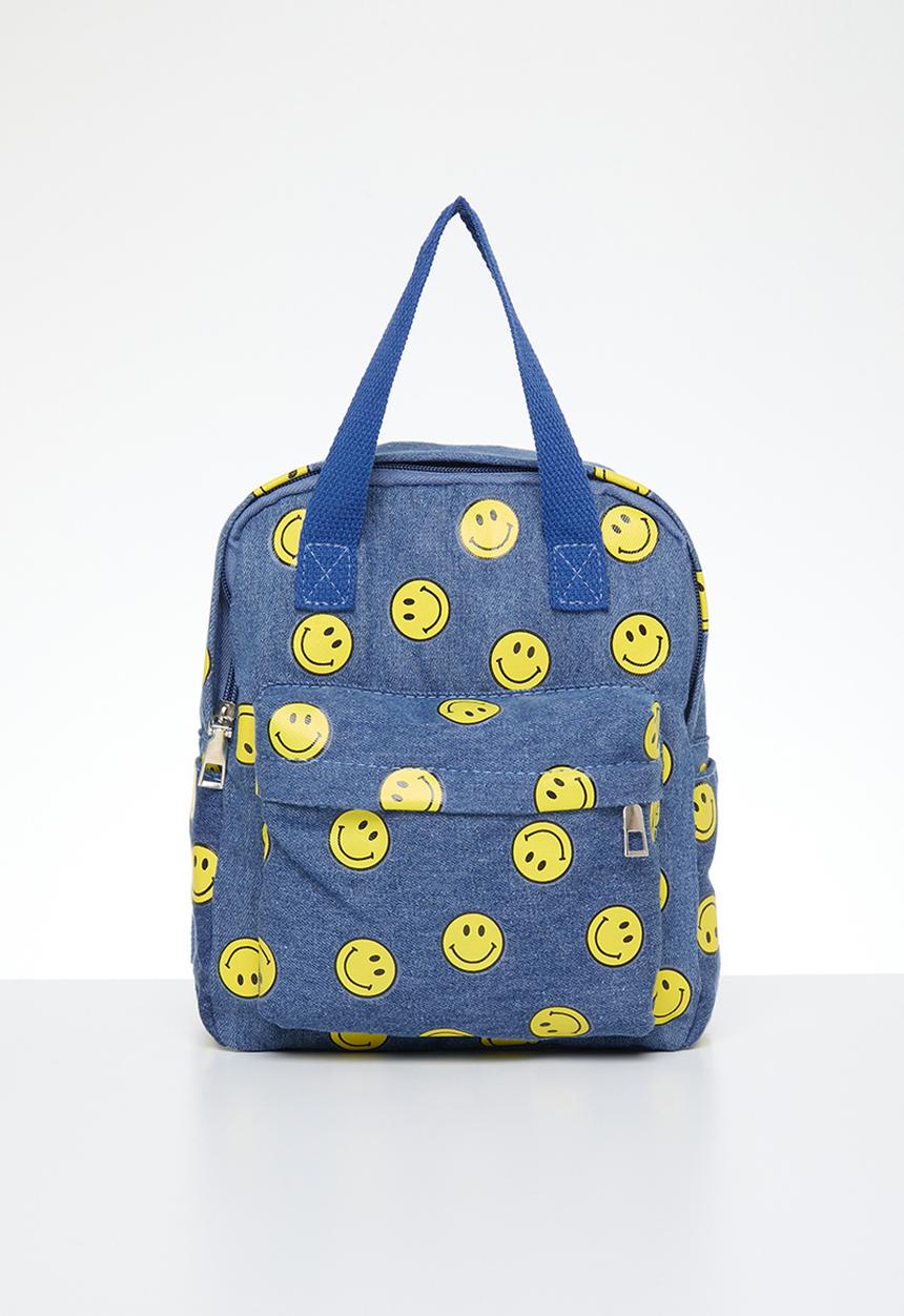 Pop Candy - Smiley backpack - blue & yellow