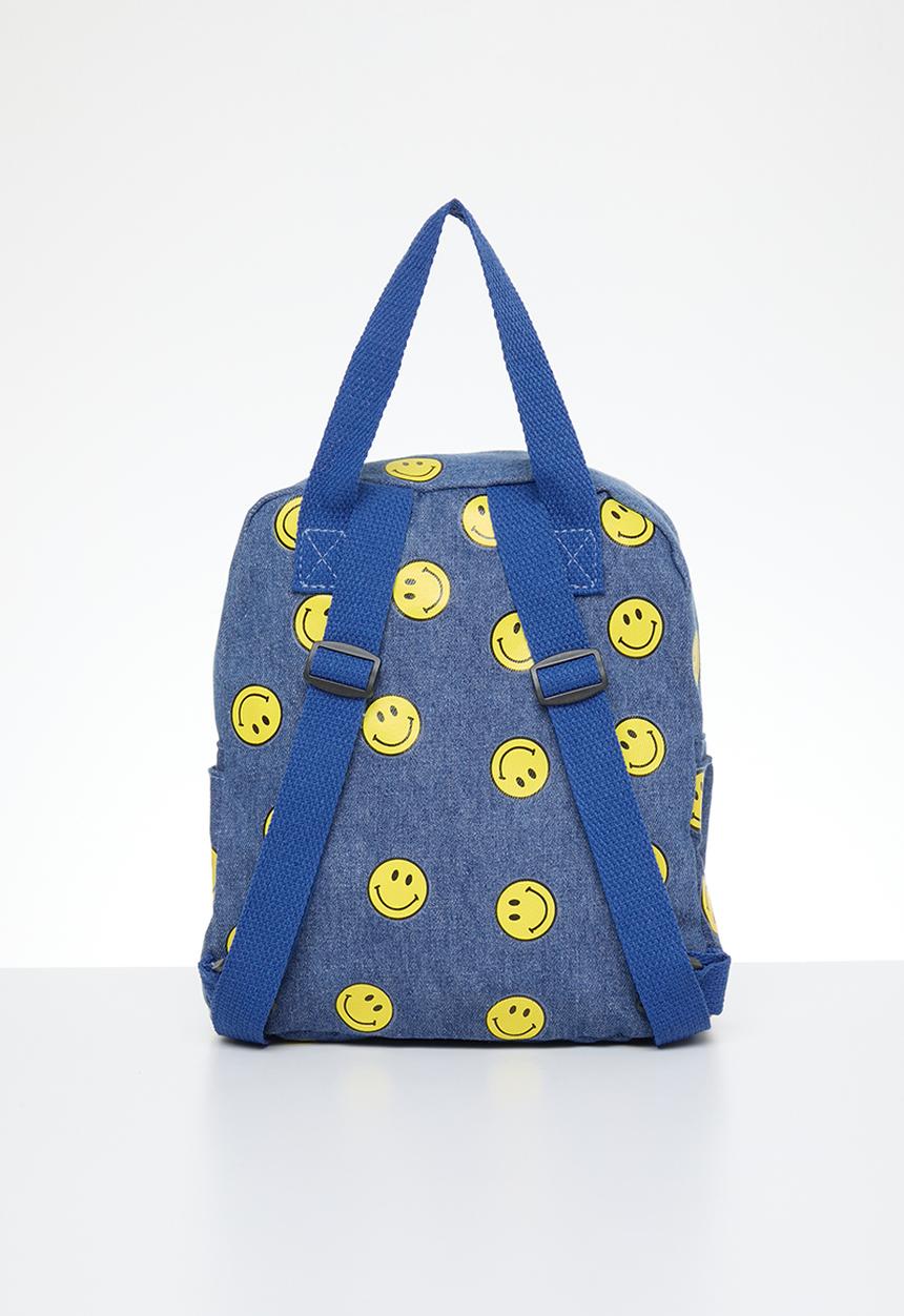 Pop Candy - Smiley backpack - blue & yellow