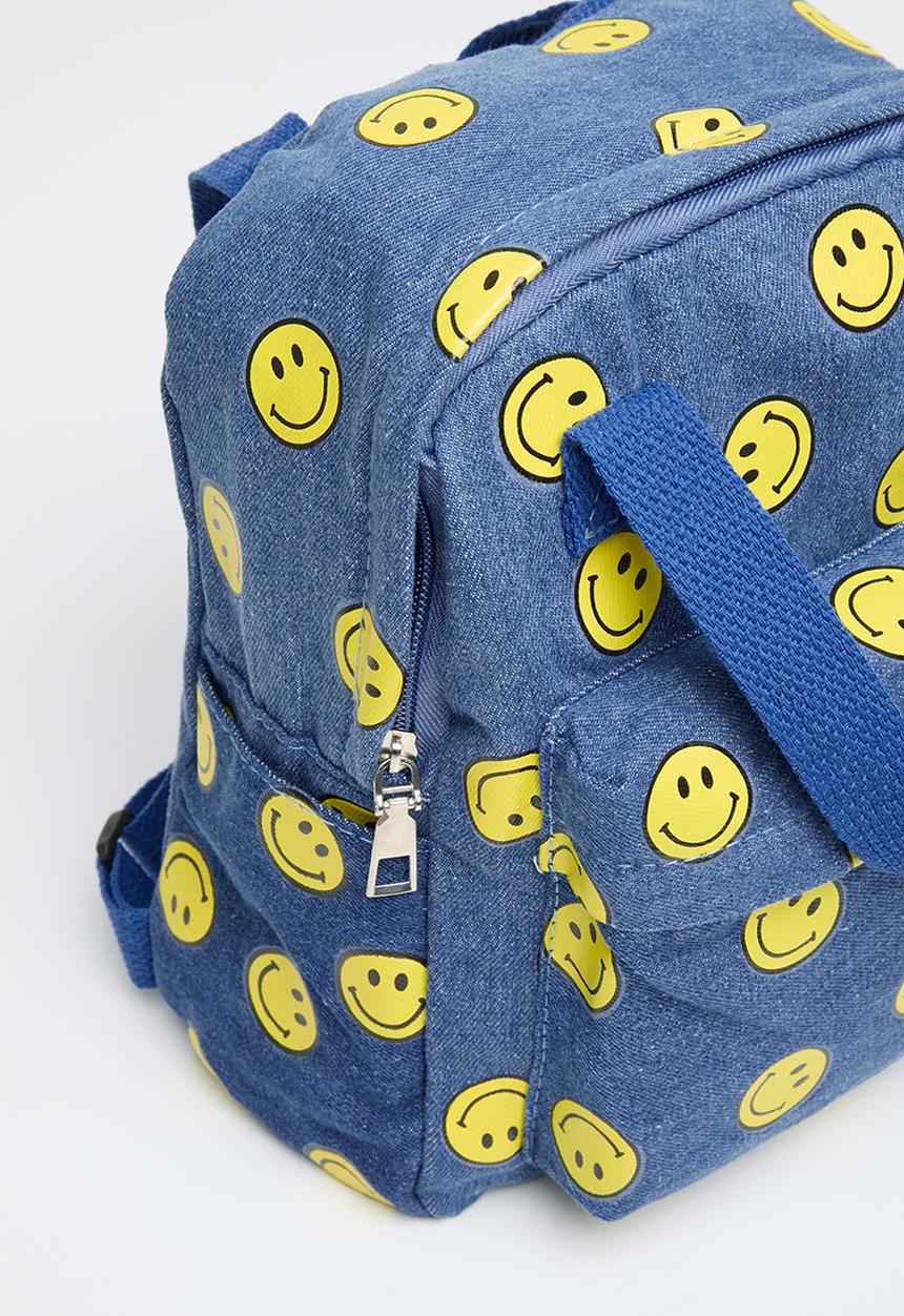 Pop Candy - Smiley backpack - blue & yellow