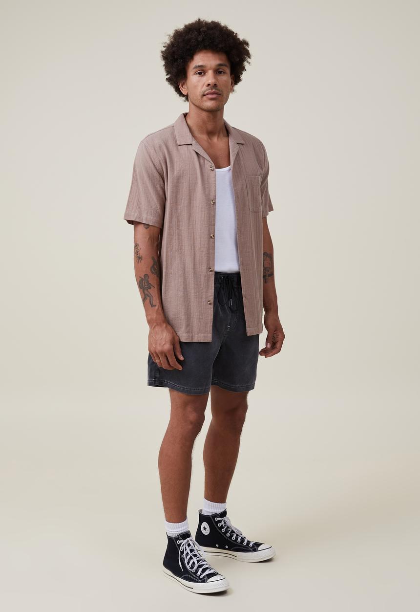Cotton On - Kahuna short - black contrast