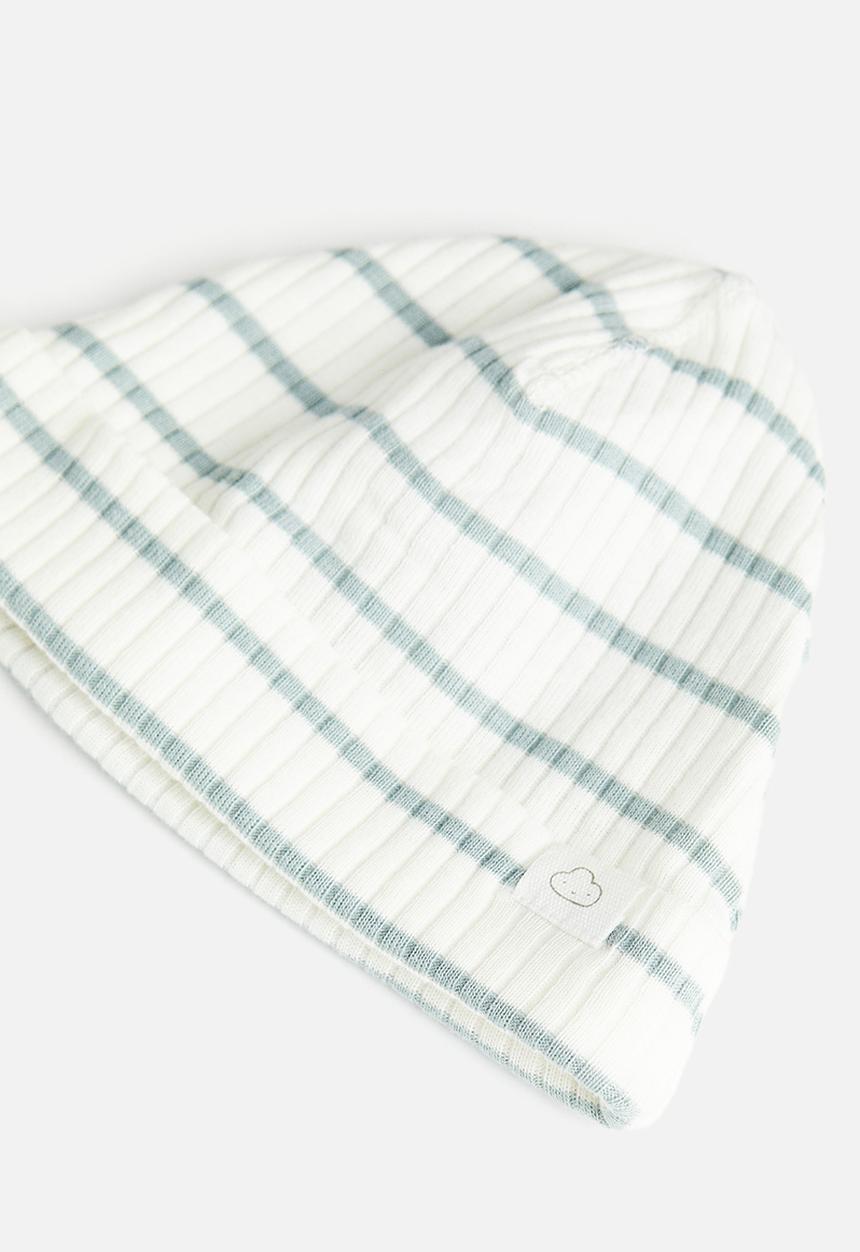 H&M - Adjustable-fit set - white/turquoise striped