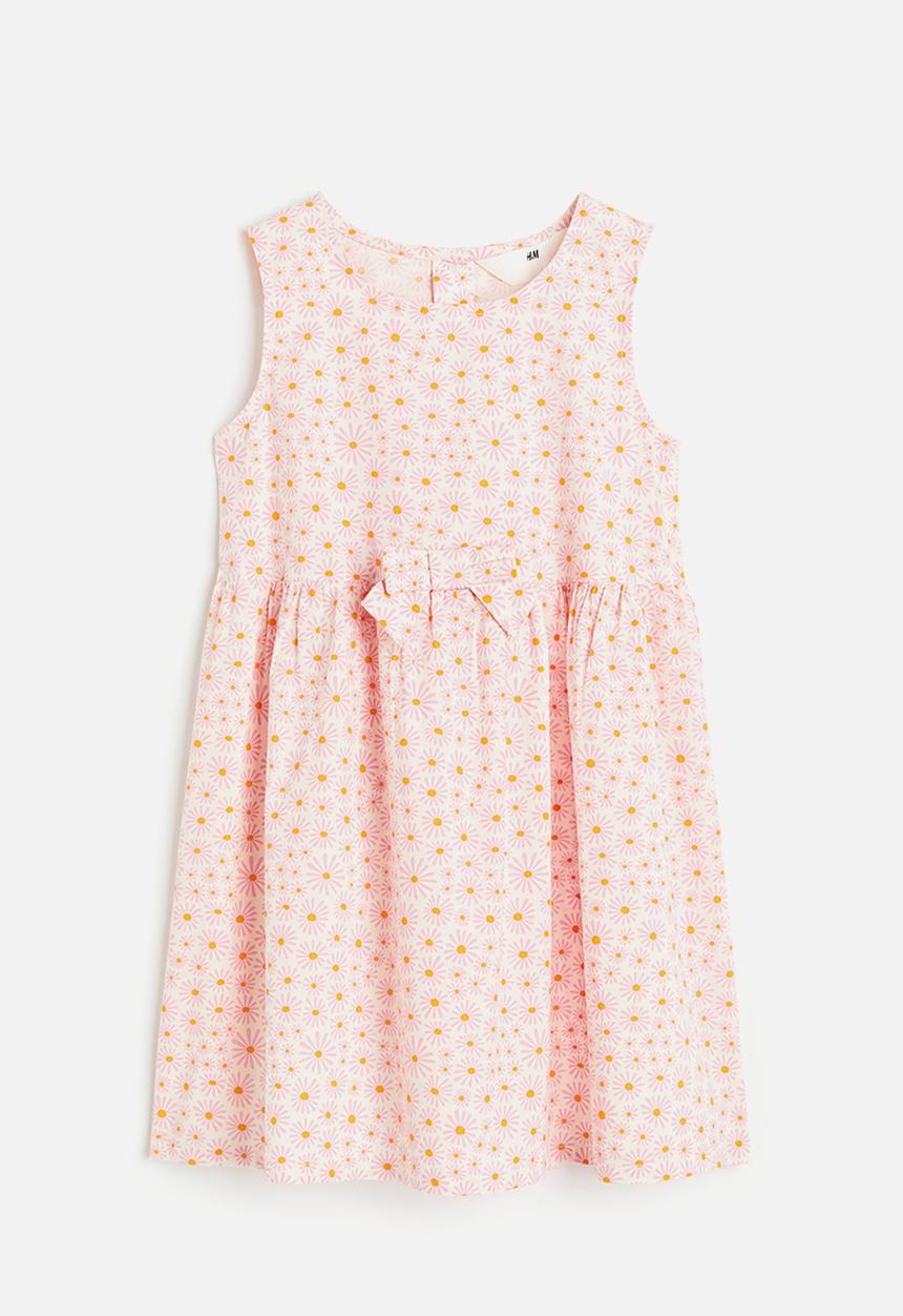 H&M - Cotton dress - light pink/floral