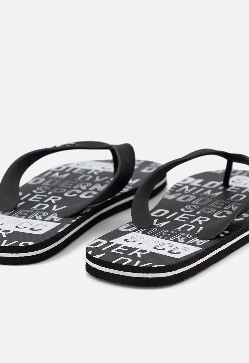 S.P.C.C - Bates flip flop - black