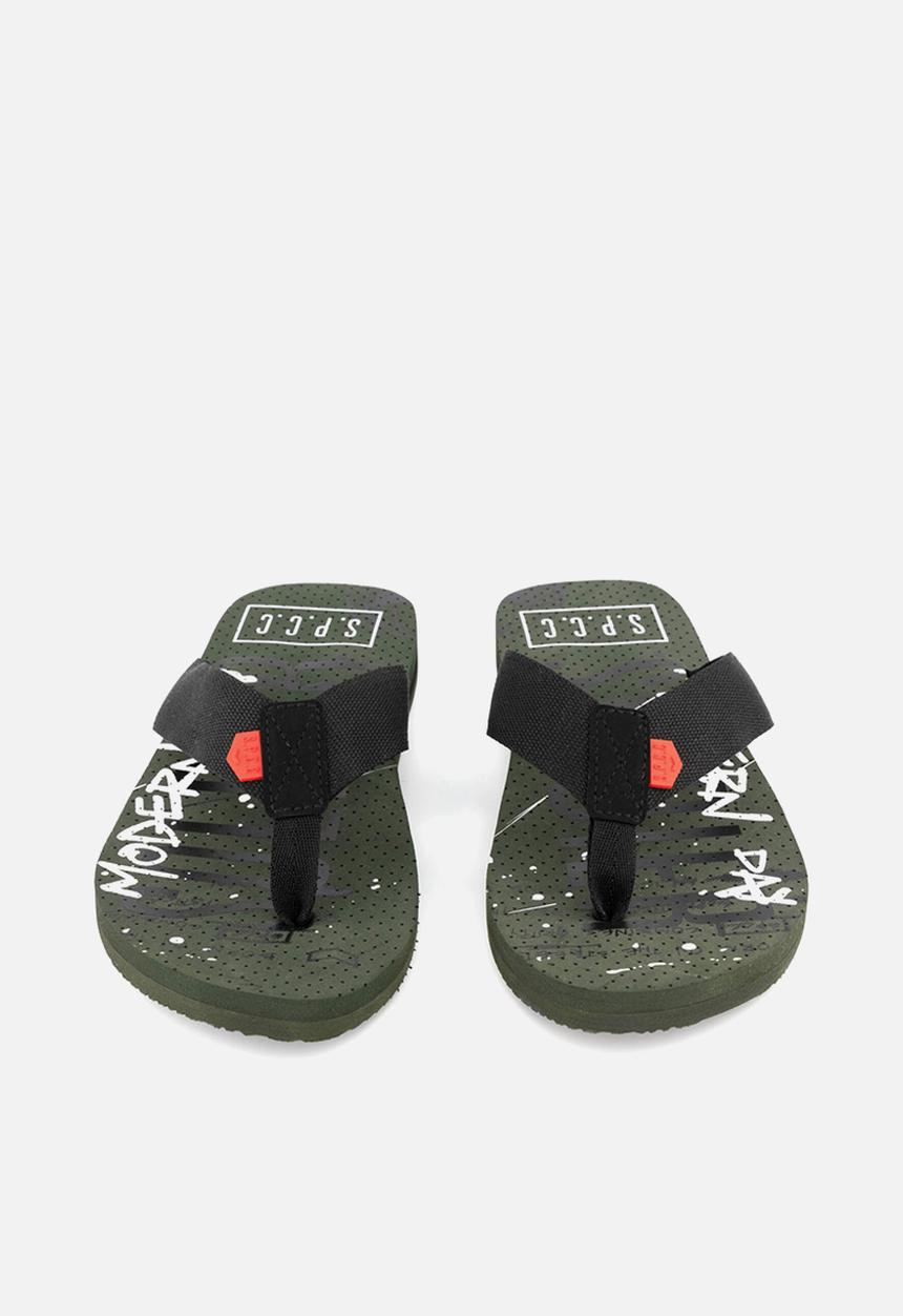 S.P.C.C - Stine flip flop - dark moss