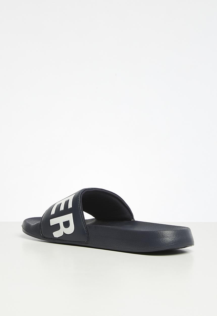 Superdry. - Code core pool slide - deep navy/optic