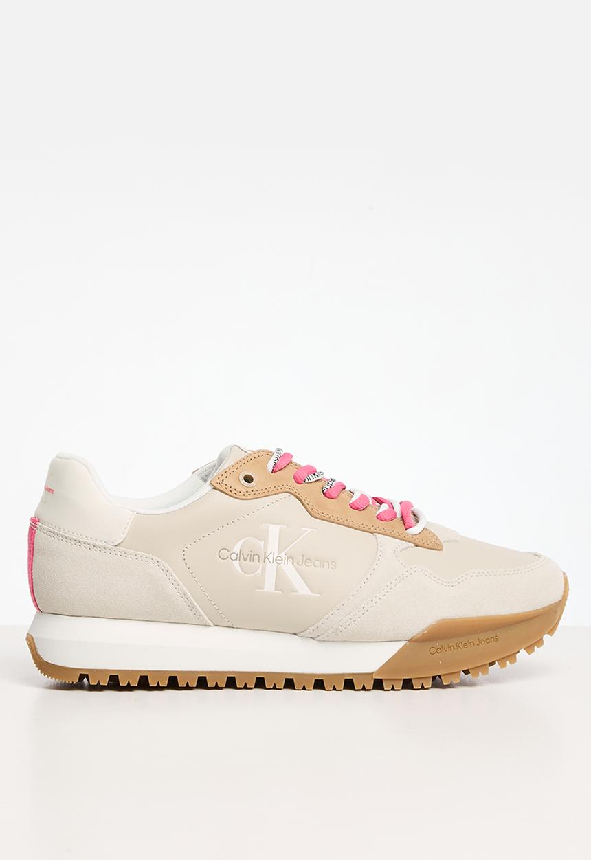 Calvin Klein - Toothy runner fluo contrast - eggshell/raspberry sorbet