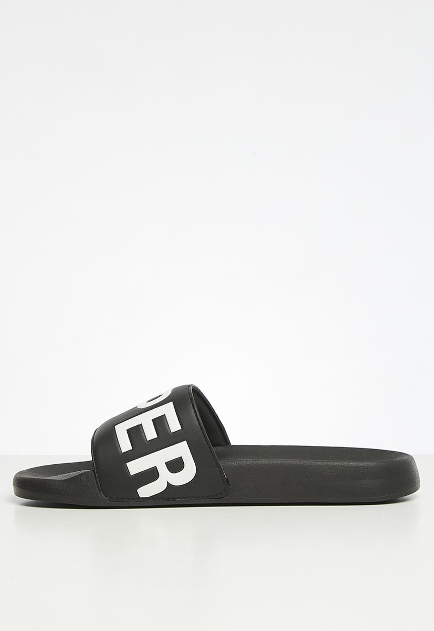 Superdry. - Code core pool slide - black / optic
