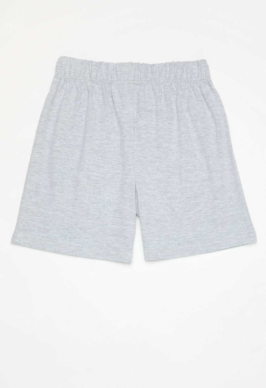Rebel Republic - 2 Pack cotton short - grey & navy