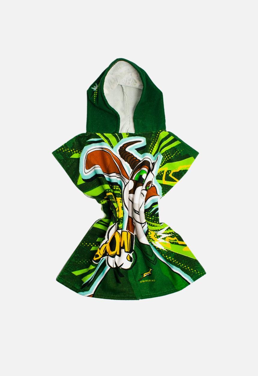 Character Group - Bokkie hooded towel - green