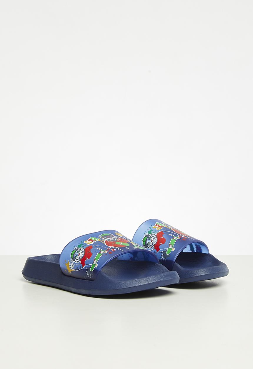 The Character Group (Legacy) - Tiger pool sliders - blue