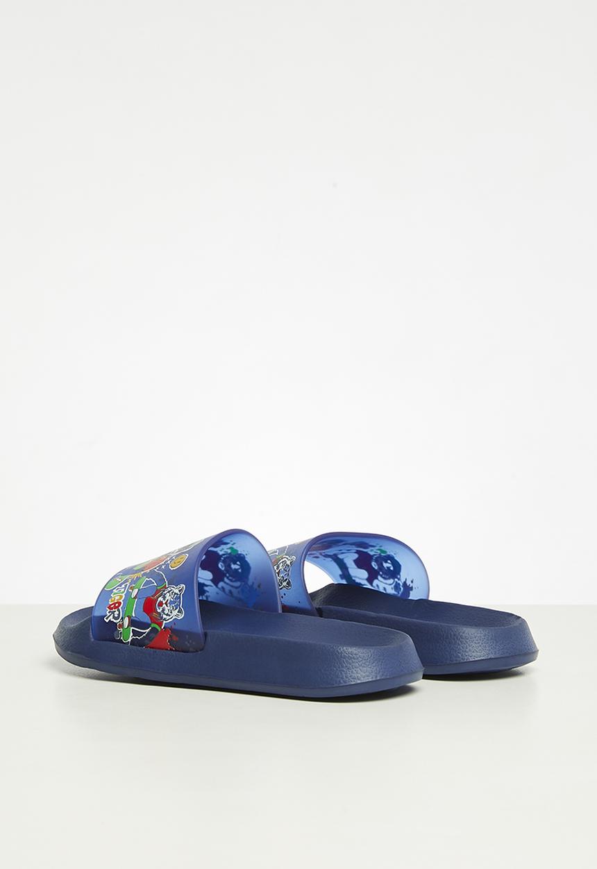 The Character Group (Legacy) - Tiger pool sliders - blue