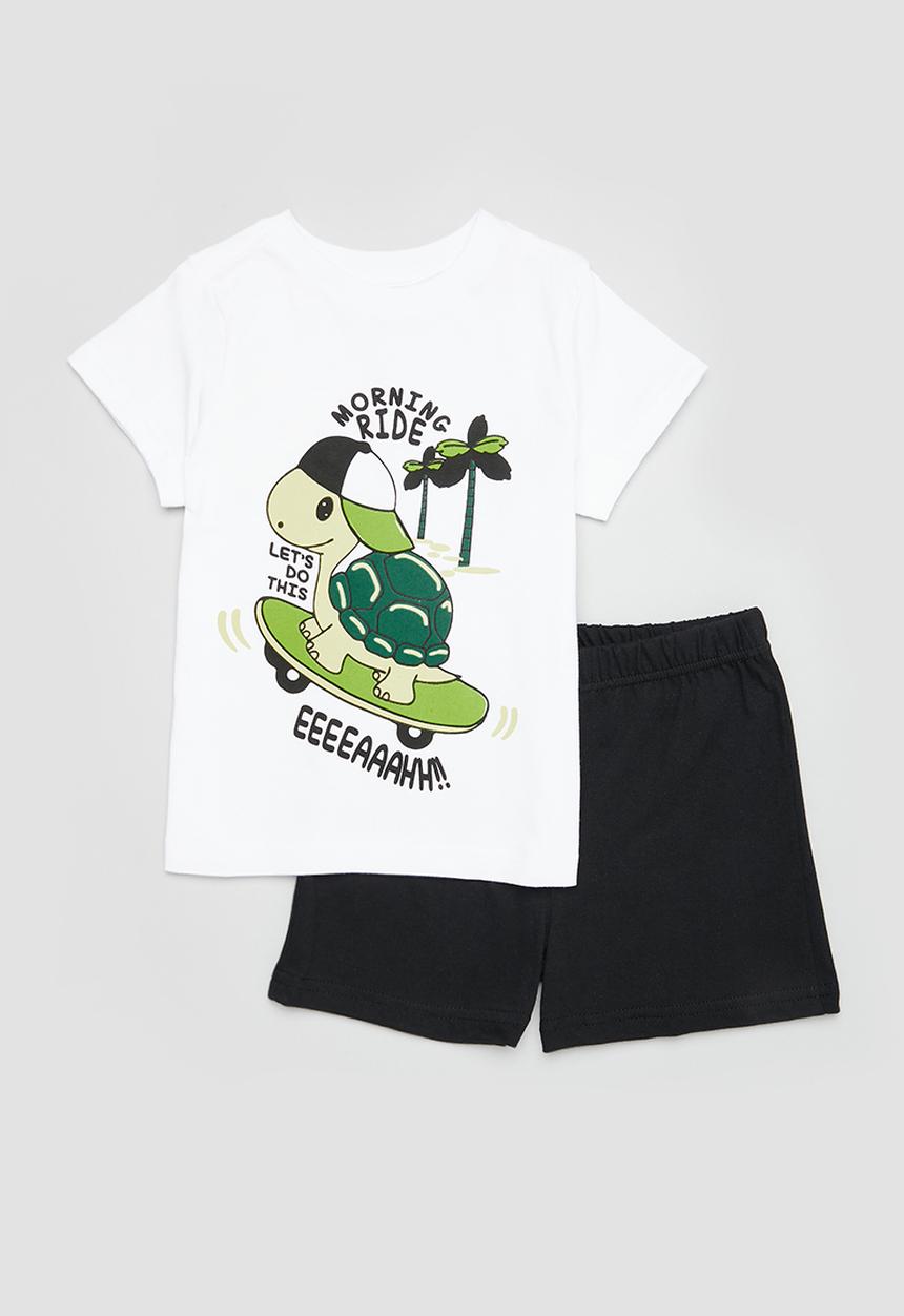 Pop Candy - Summer pj set - black and white