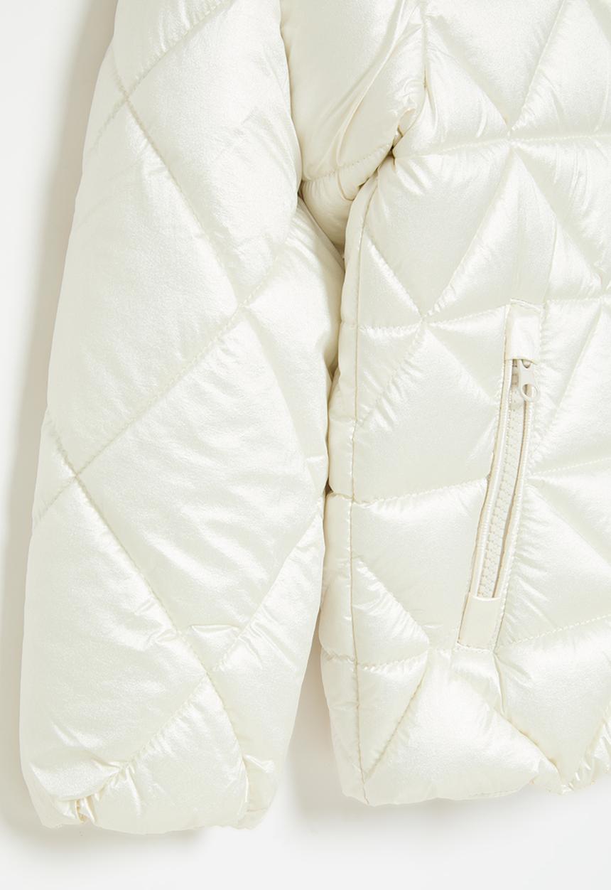 MINOTI - Girls basic puffa coat - ecru