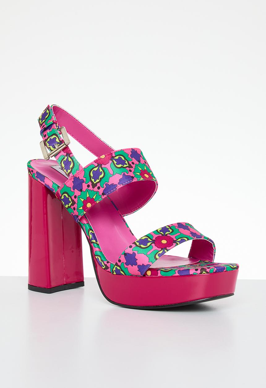 Madison® - Aurora platform blockheel sandal - pink multi