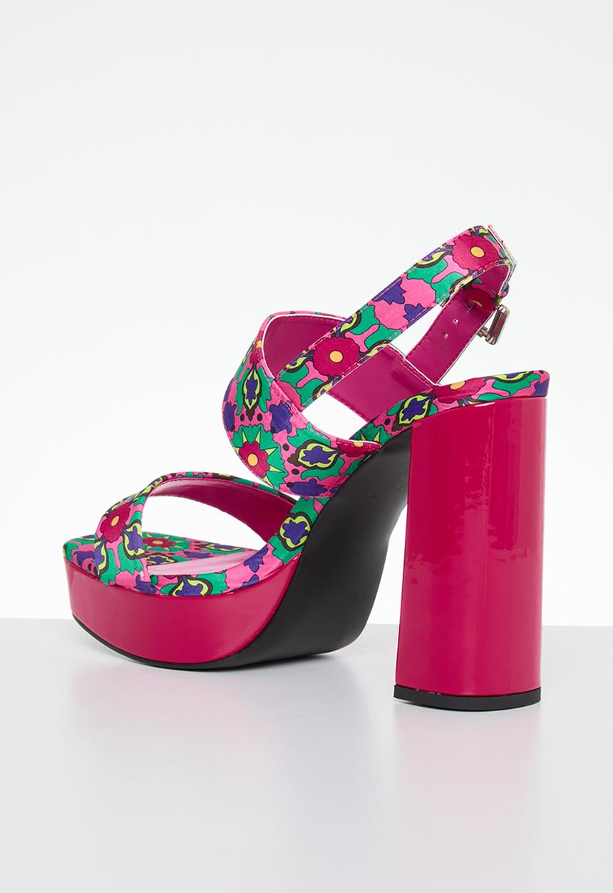 Madison® - Aurora platform blockheel sandal - pink multi