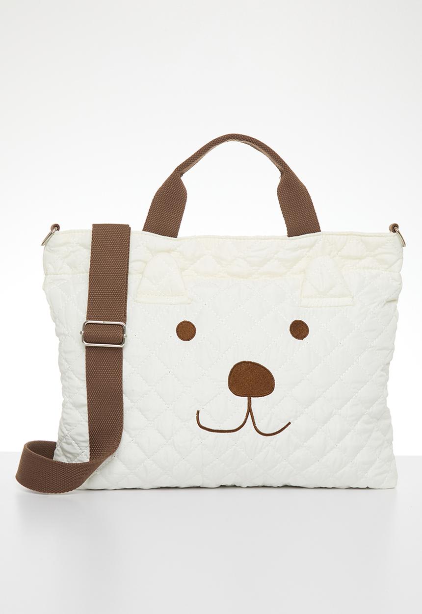 Pop Candy - Quilted  diaper bag - beige
