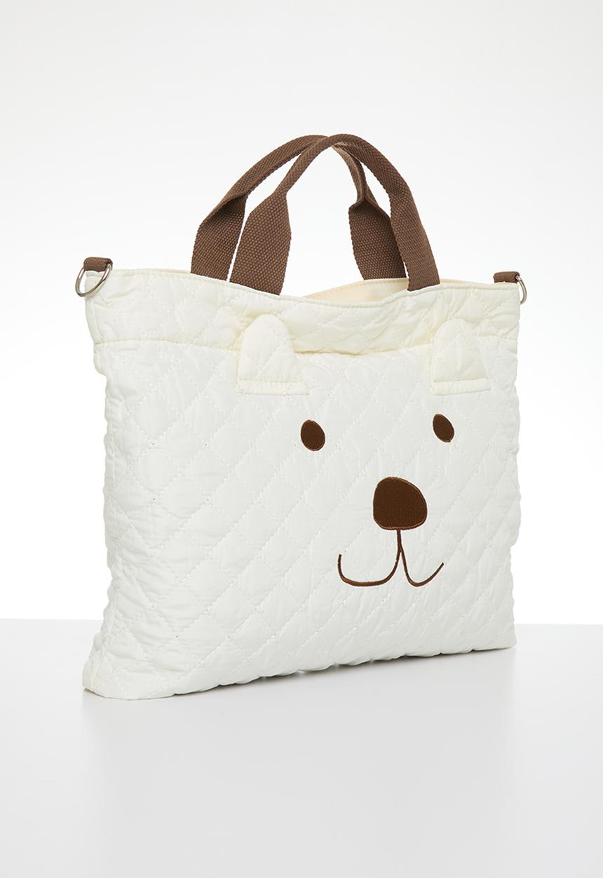 Pop Candy - Quilted  diaper bag - beige