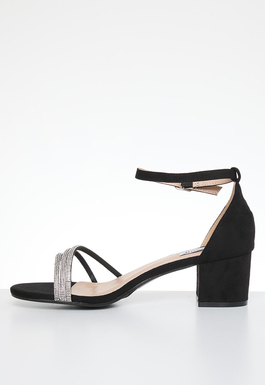 Madison® - Alice ankle tie blockheel - black
