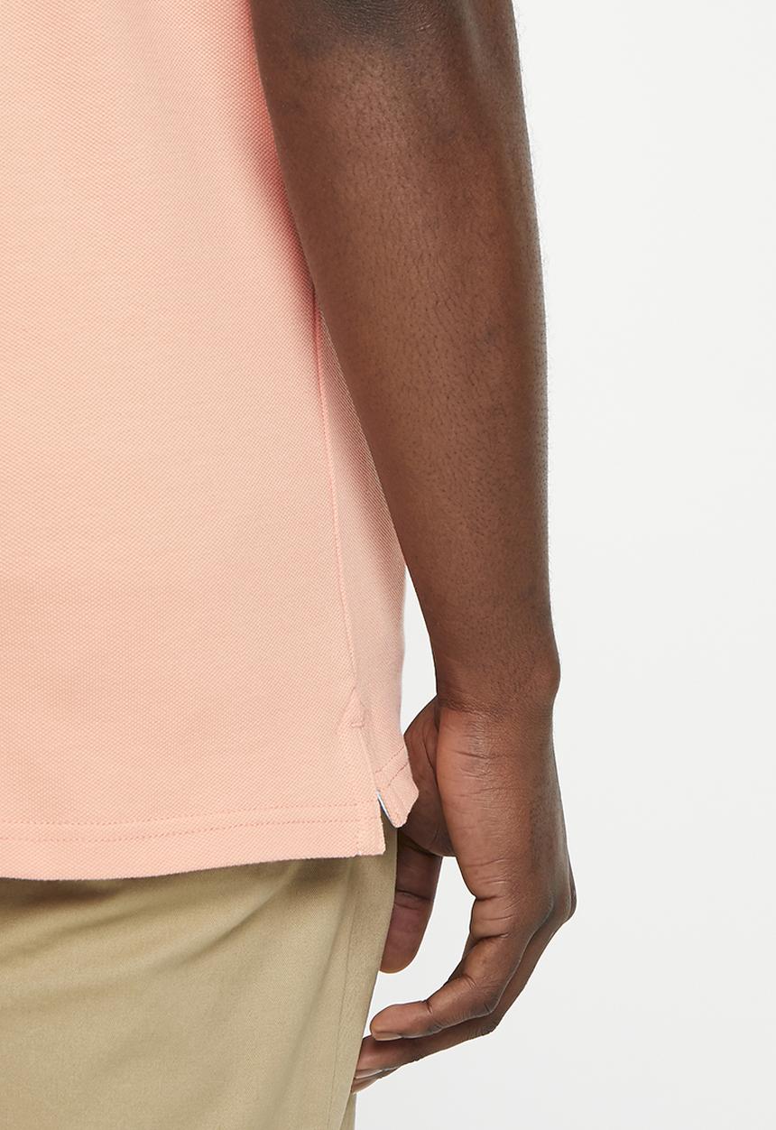POLO - Mens classic pique short sleeve golfer - pink
