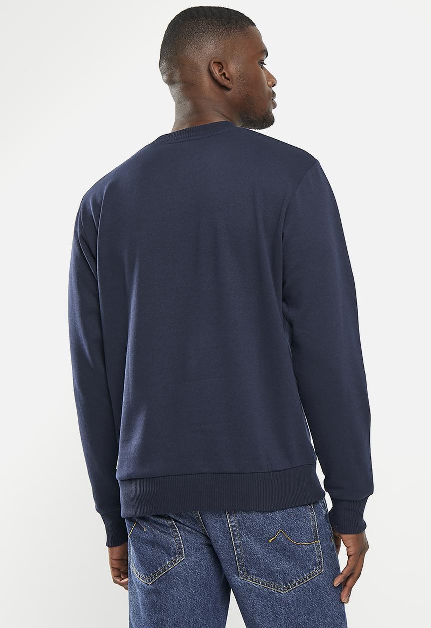 Ben Sherman - Signature flock crew sweater - navy