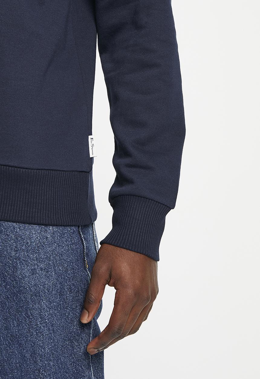 Ben Sherman - Signature flock crew sweater - navy