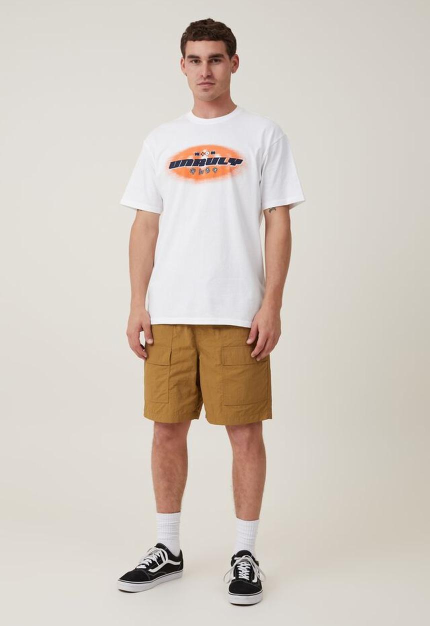 Cotton On - Loose fit art t-shirt - white/unruly