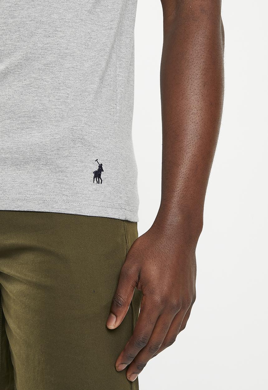 POLO - Mens short sleeve logo tee - grey