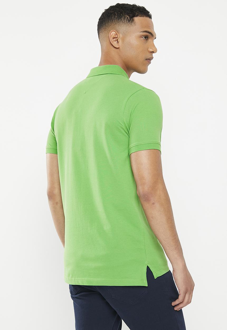 Tommy Hilfiger - Slim placket polo - green