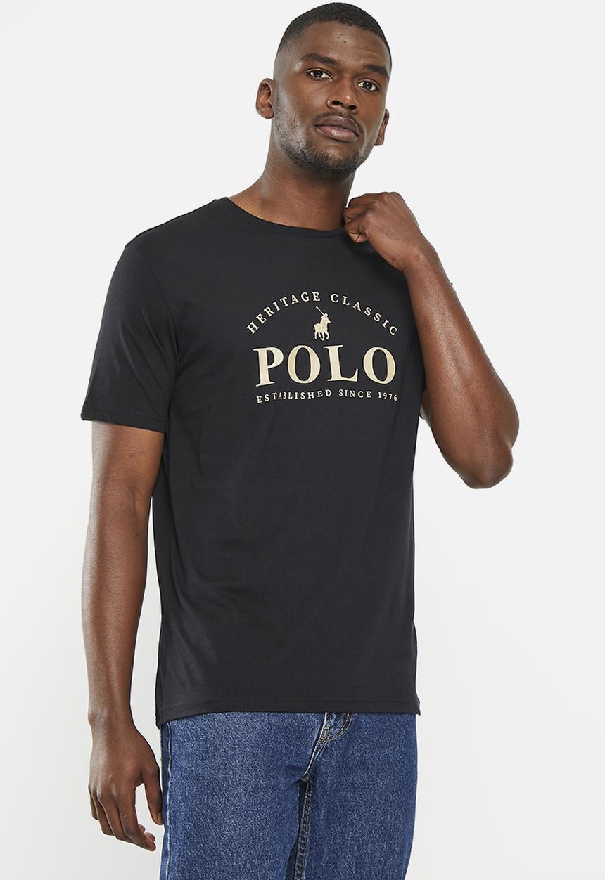 POLO - Mens heritage short sleeve tee - black