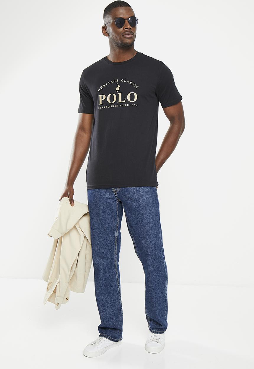 POLO - Mens heritage short sleeve tee - black