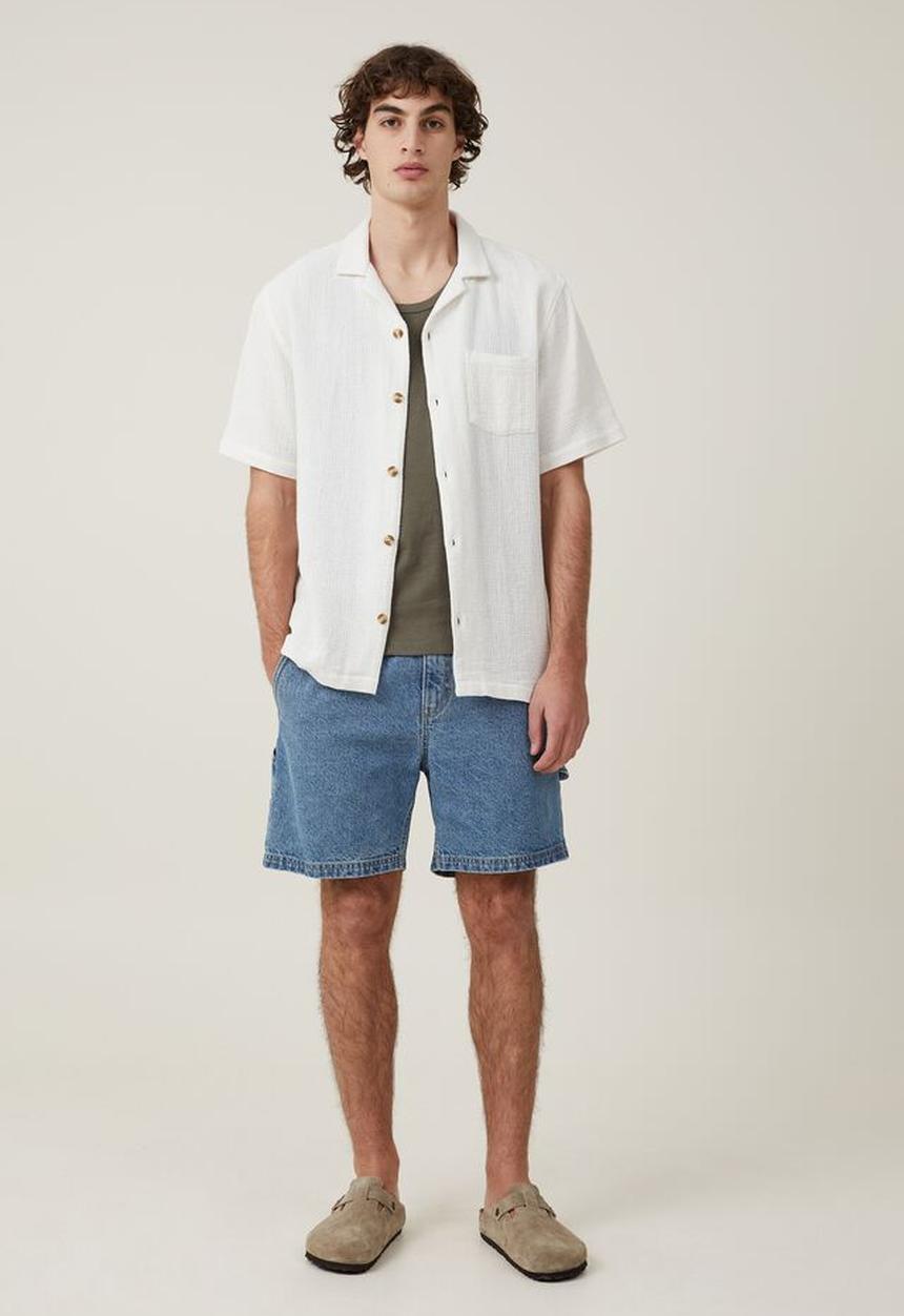 Cotton On - Loose fit rib tank - military