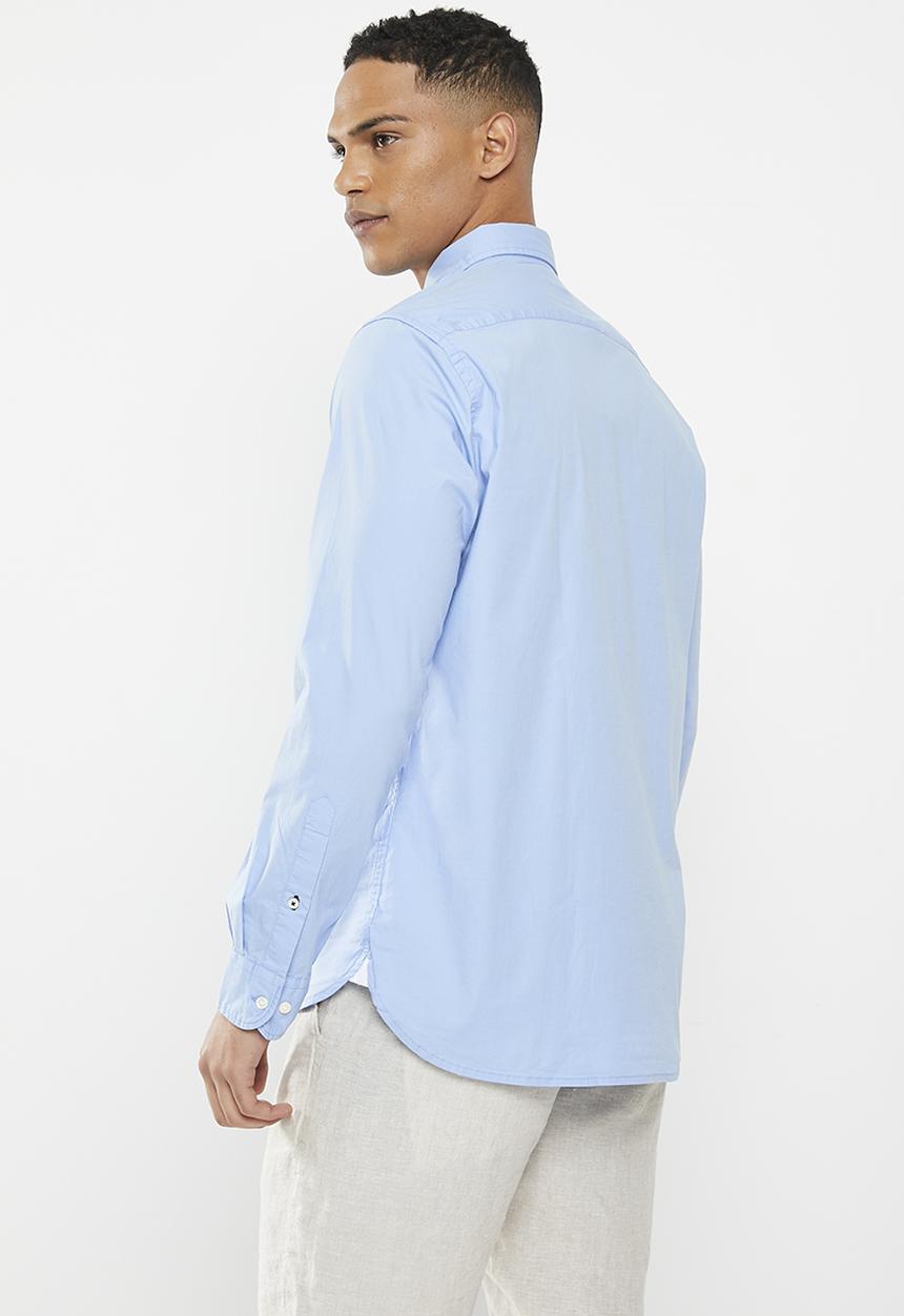 Tommy Hilfiger - Wcc classic flex poplin shirt - cloudy blue