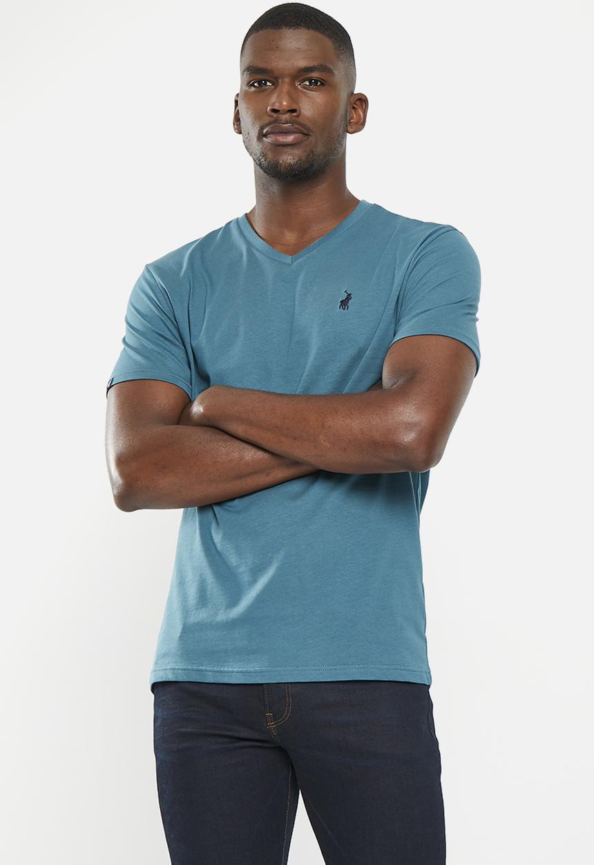 POLO - Mens v-neck short sleeve tee - teal