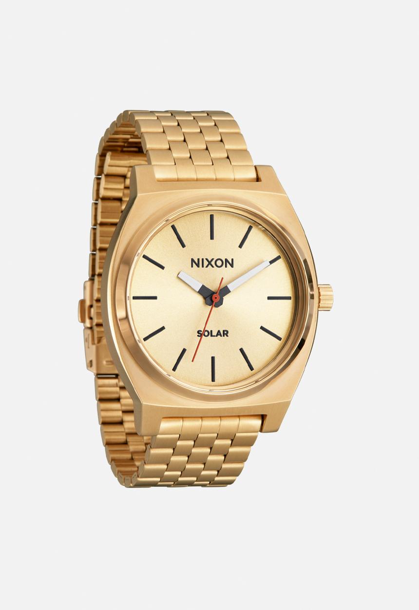 Nixon - Time teller solar - all gold & black
