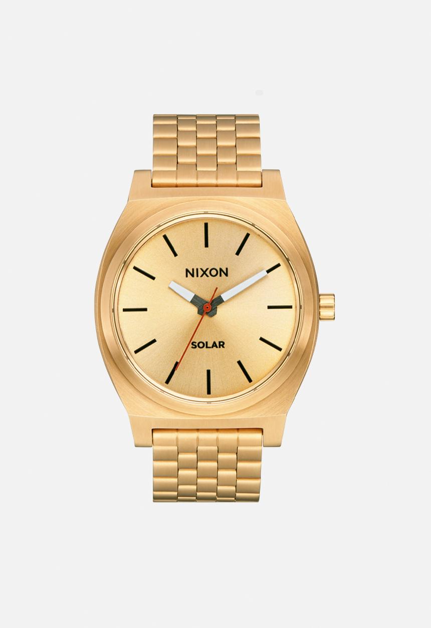 Nixon - Time teller solar - all gold & black