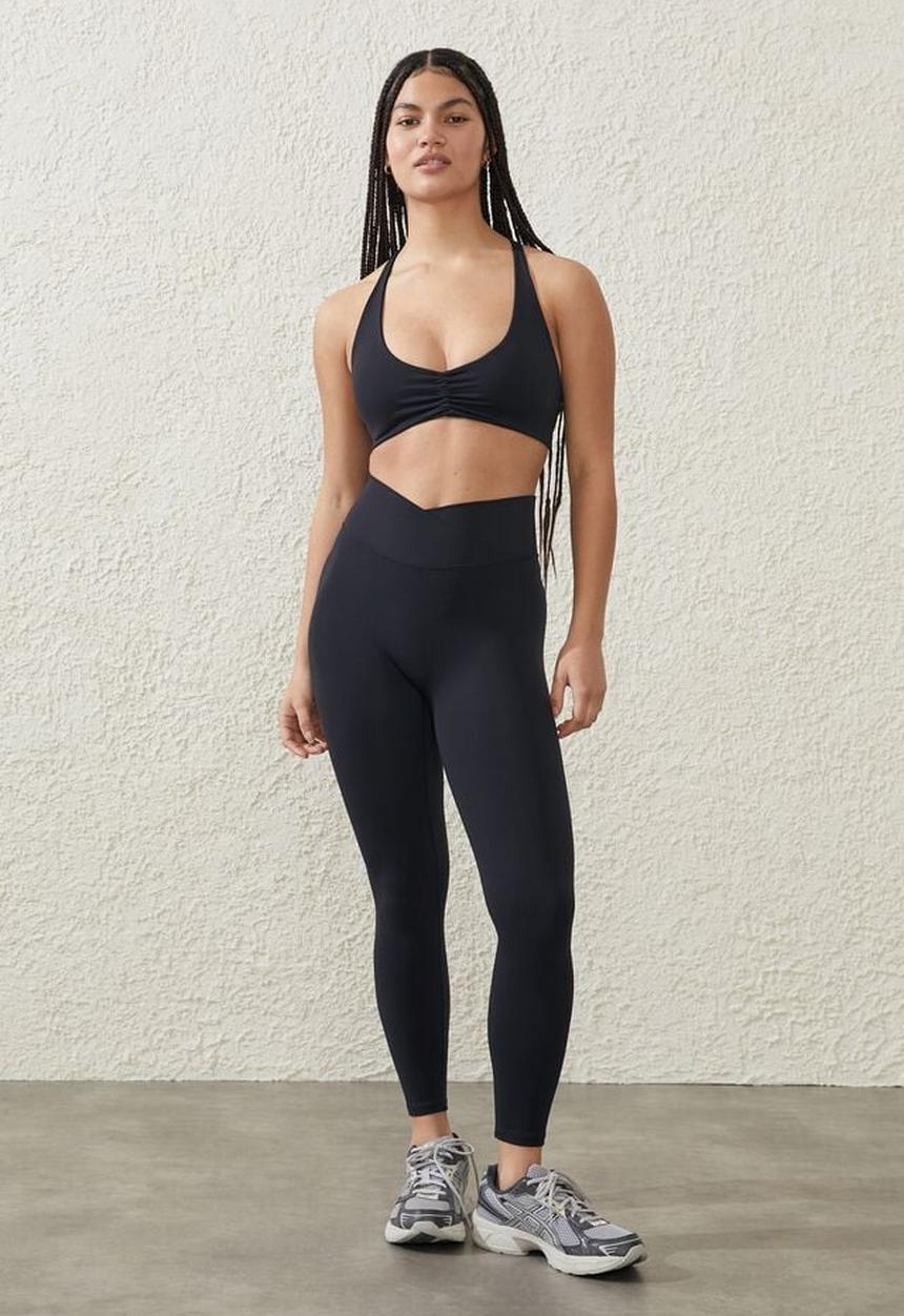 Cotton On - Ultra luxe crossover 7/8 tight - black